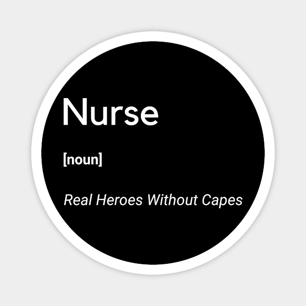 Nurse Real Heroes Without Capes Frontliners Magnet by Frontliners